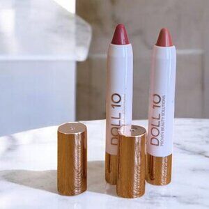 DOLL 10 NEW Lip Crayon Bundle X2 Full Size Stay Strong & Let Go